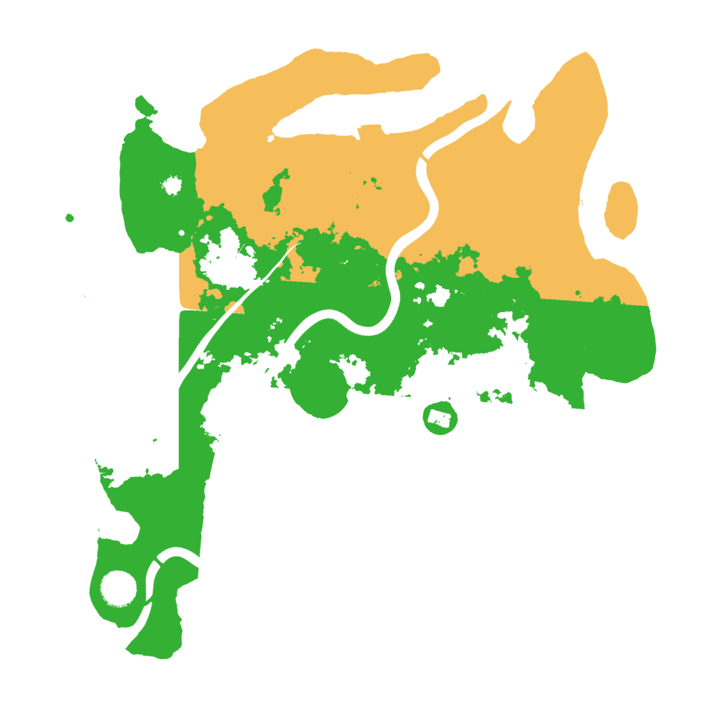 Biome Rust Map: Procedural Map, Size: 3500, Seed: 430235267