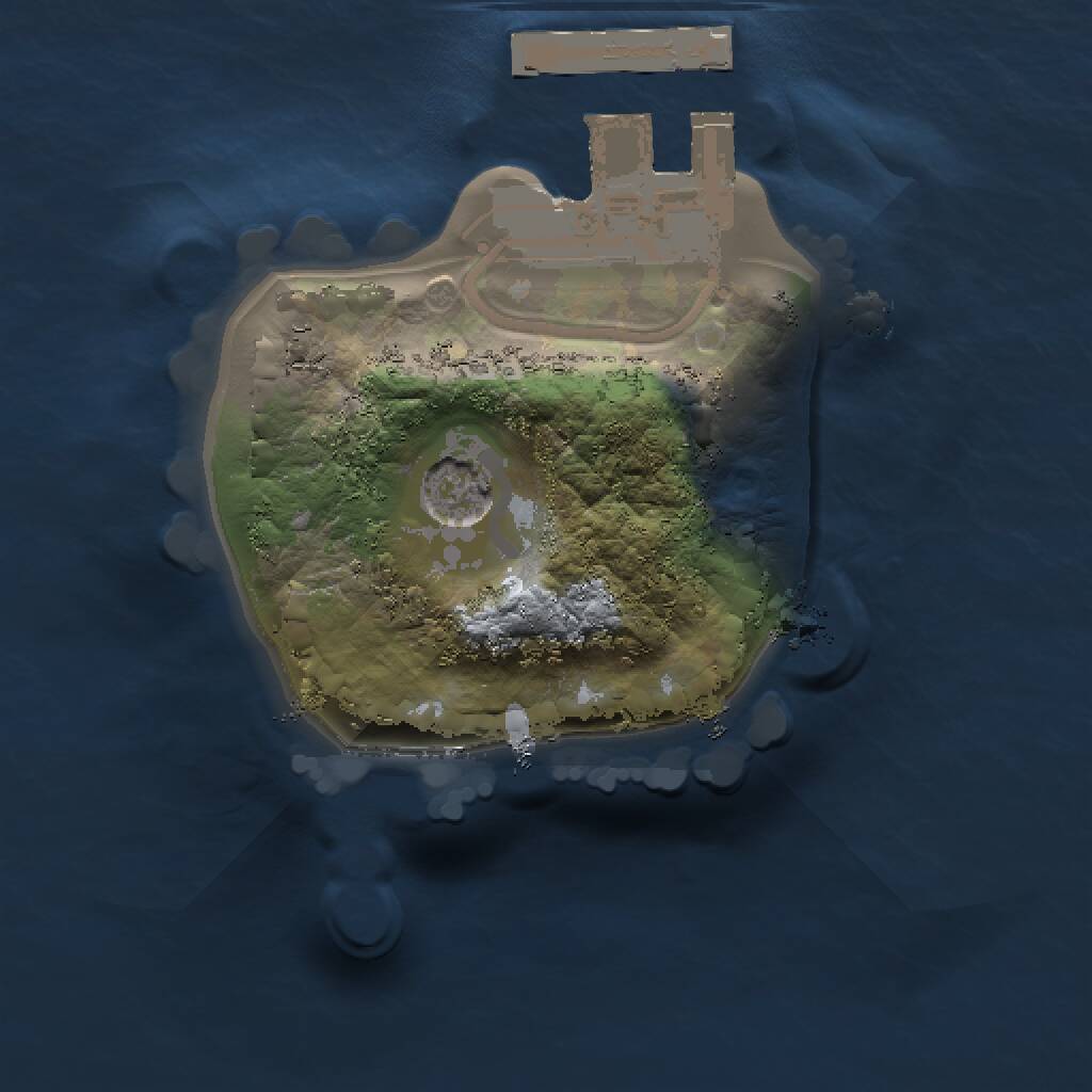 Rust Map: Procedural Map, Size: 1000, Seed: 1127433619, 3 Monuments