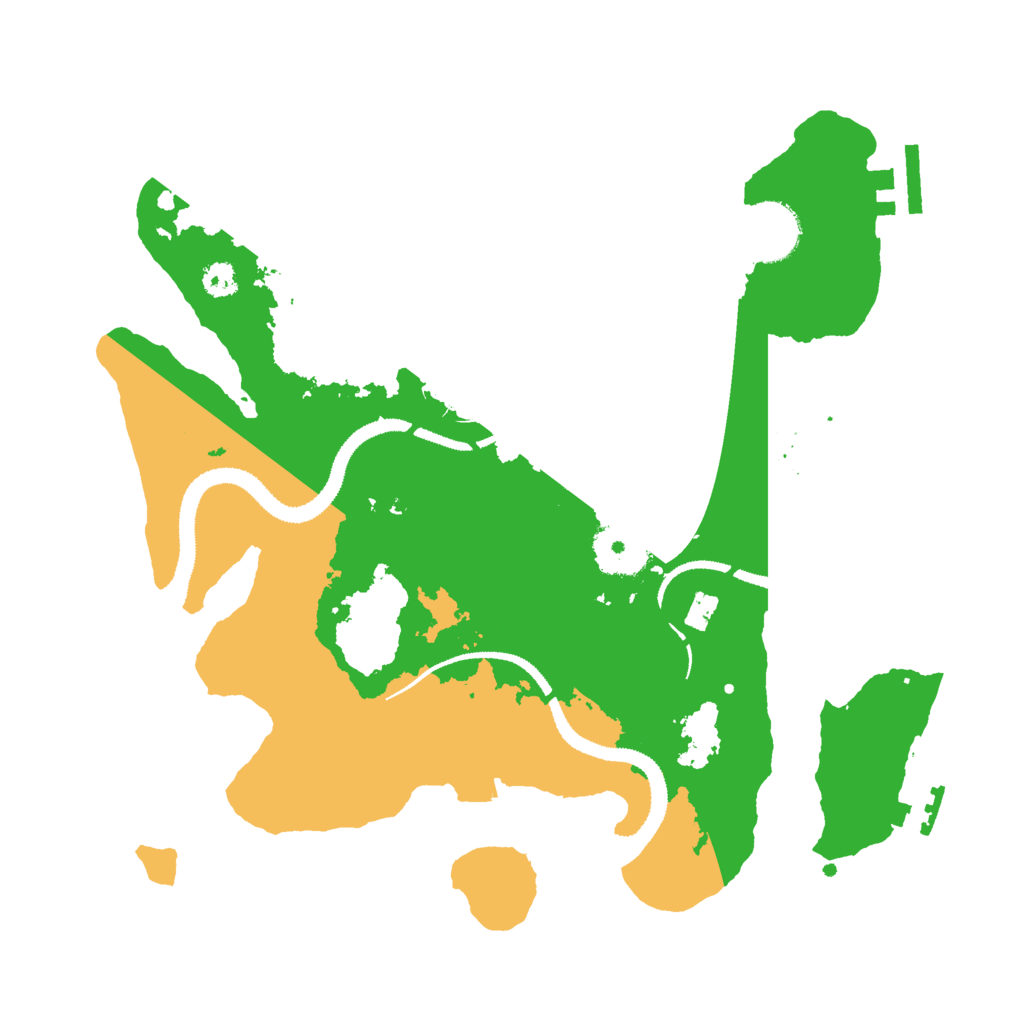 Biome Rust Map: Procedural Map, Size: 3000, Seed: 62042