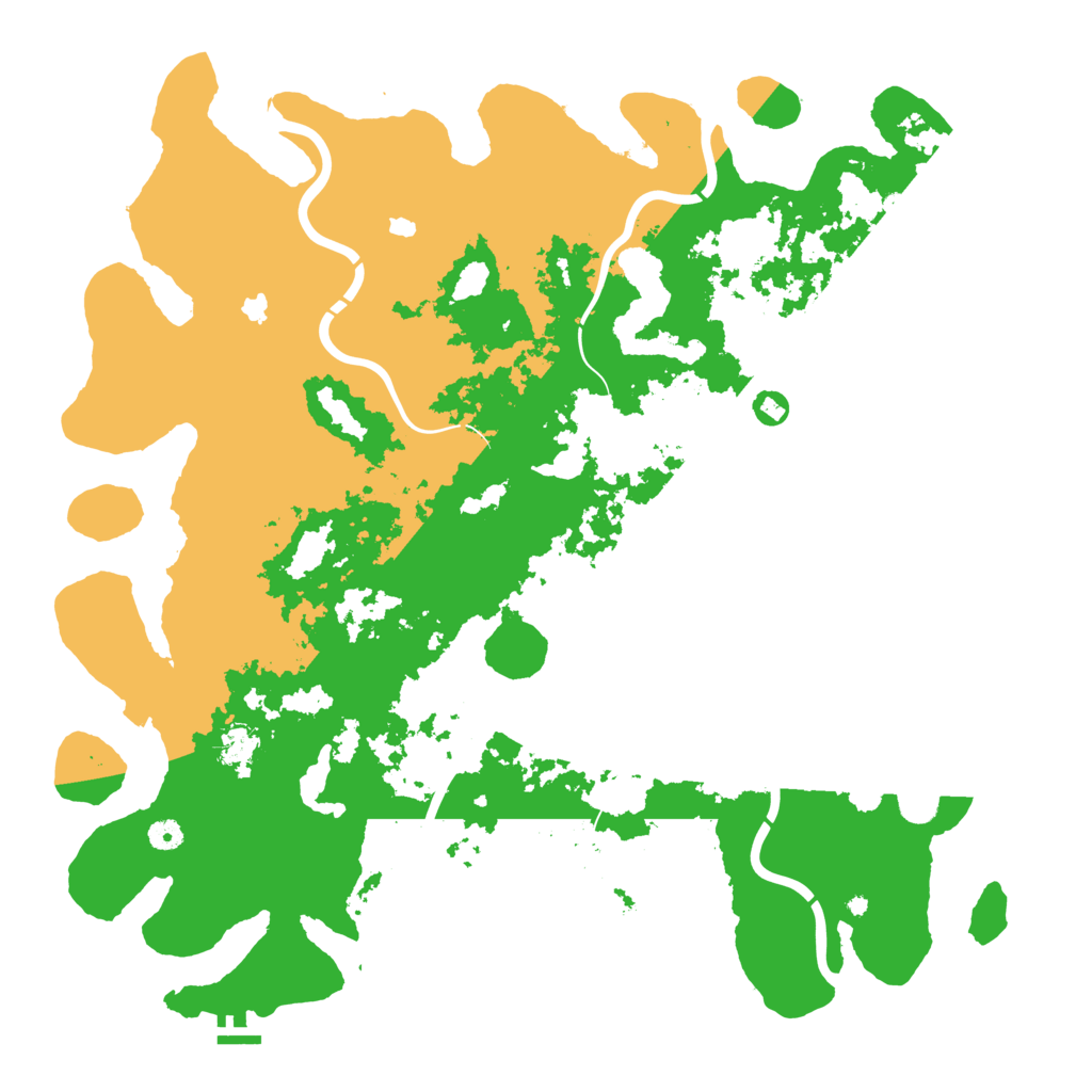 Biome Rust Map: Procedural Map, Size: 5000, Seed: 56785