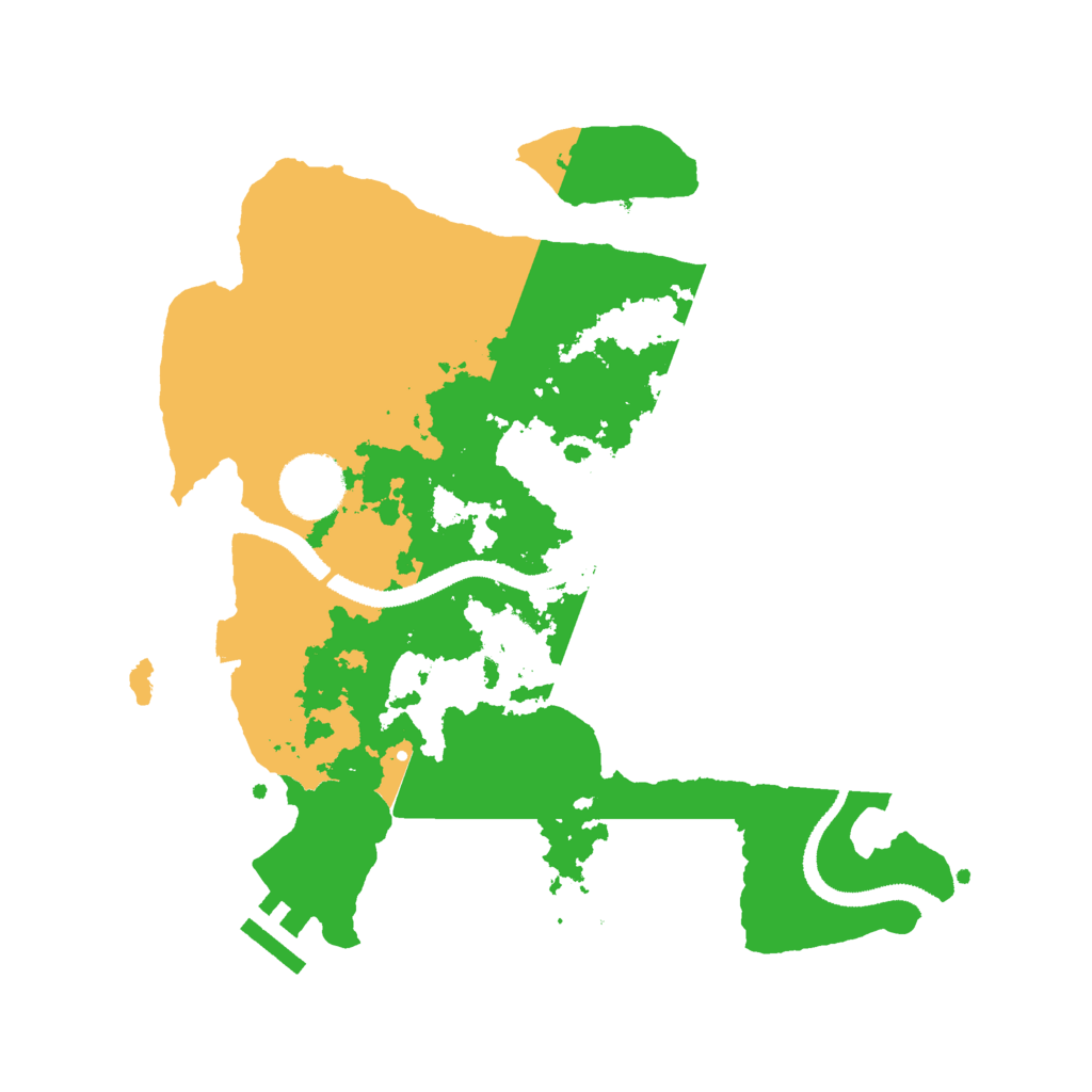 Biome Rust Map: Procedural Map, Size: 3000, Seed: 2121623554