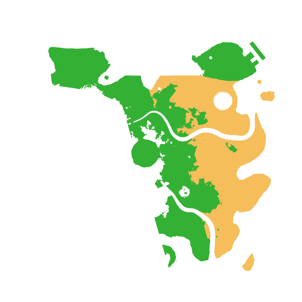 Biome Rust Map: Procedural Map, Size: 2900, Seed: 43634233
