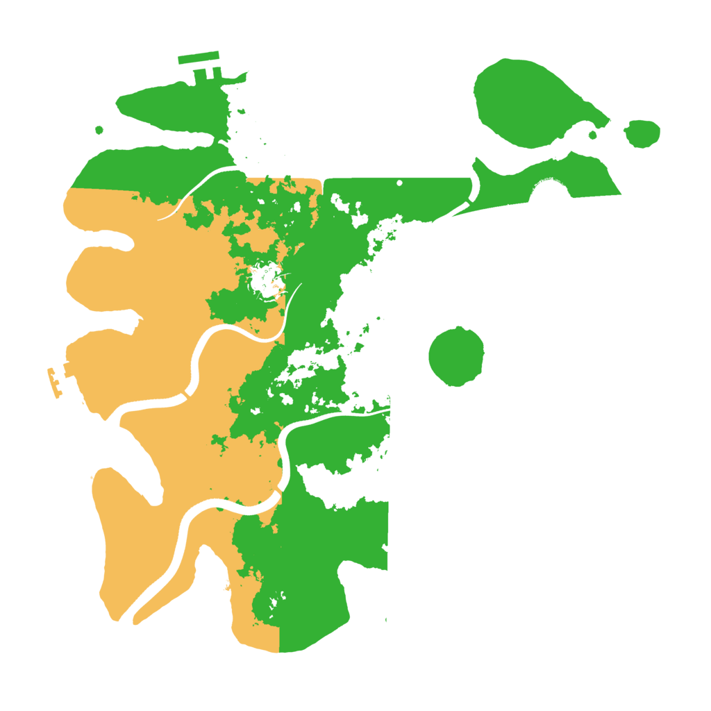 Biome Rust Map: Procedural Map, Size: 3500, Seed: 5676