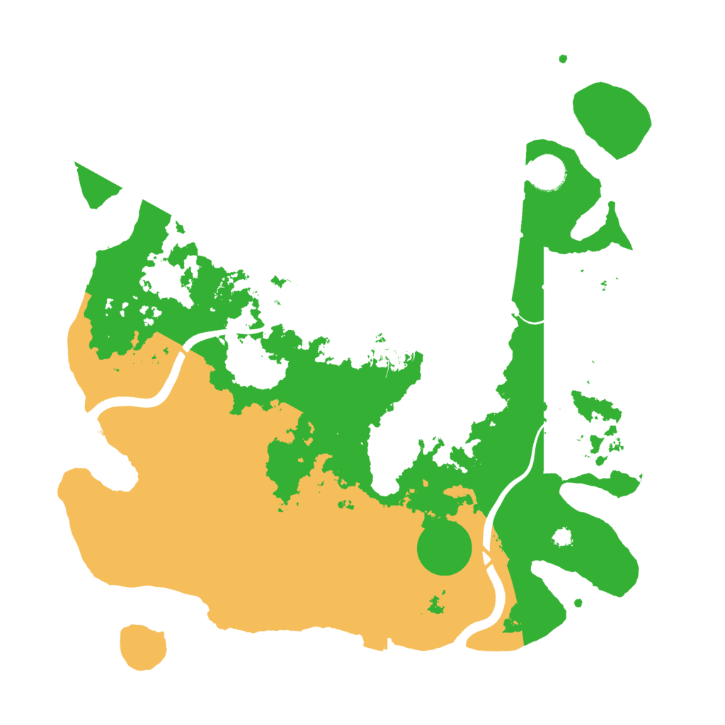 Biome Rust Map: Procedural Map, Size: 3500, Seed: 1305002172