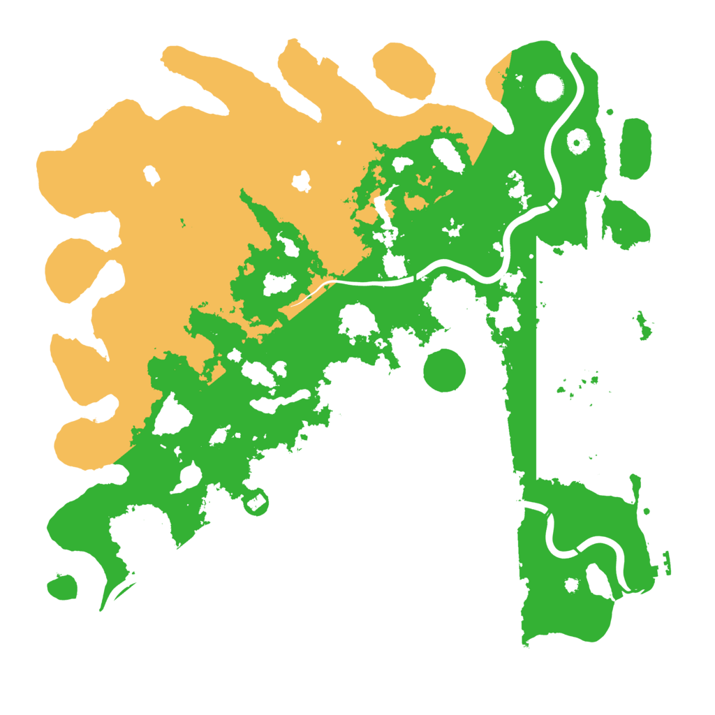 Biome Rust Map: Procedural Map, Size: 4500, Seed: 992745455