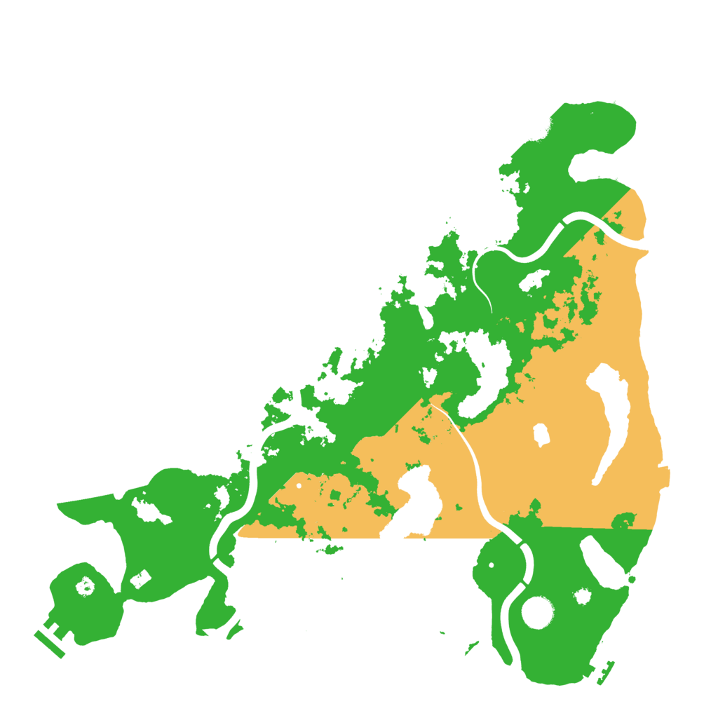 Biome Rust Map: Procedural Map, Size: 4000, Seed: 18709