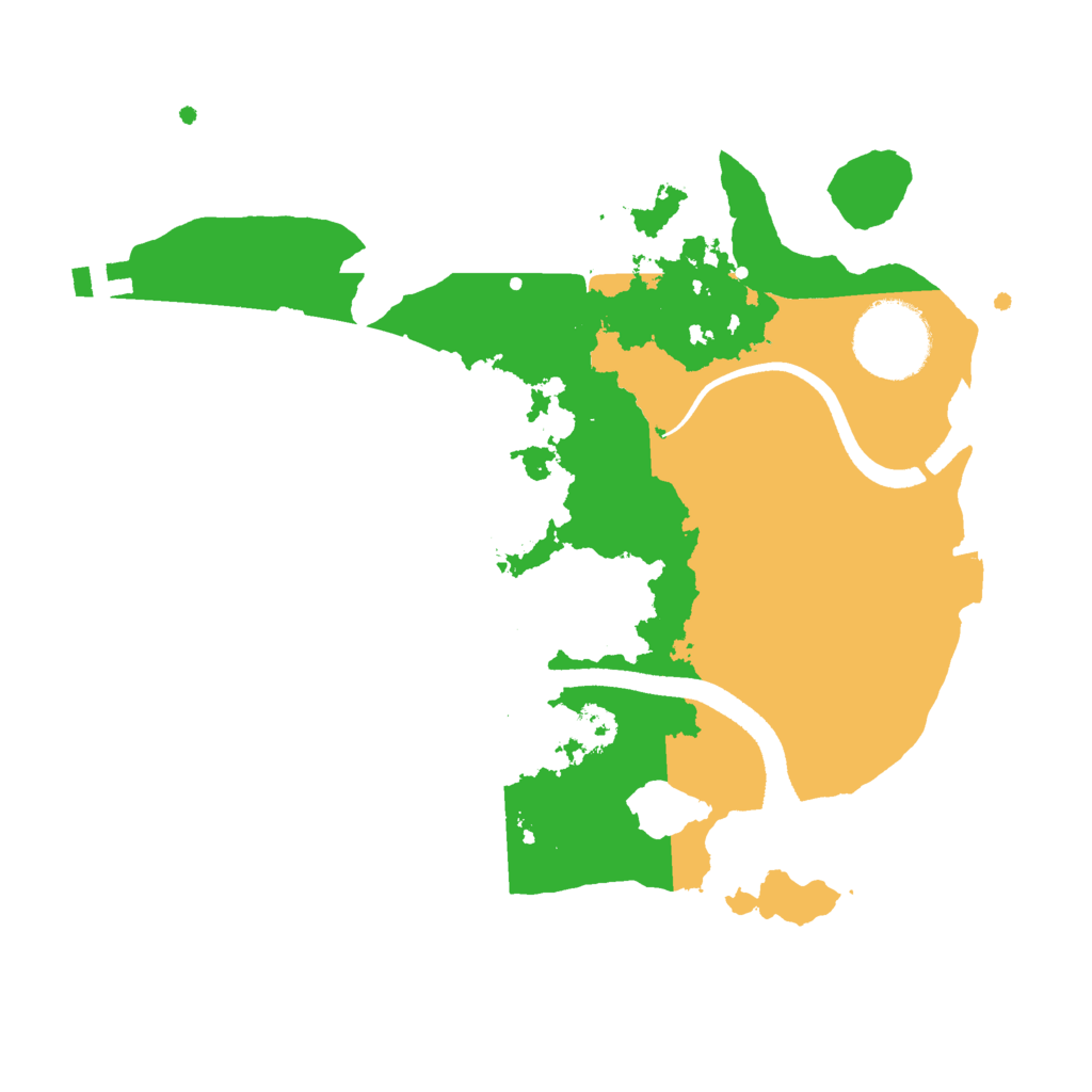 Biome Rust Map: Procedural Map, Size: 2500, Seed: 6769