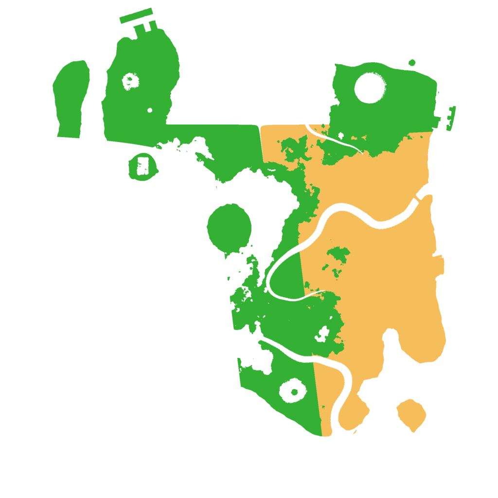 Biome Rust Map: Procedural Map, Size: 3000, Seed: 33124