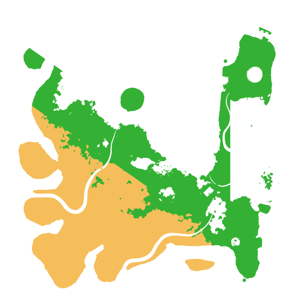 Biome Rust Map: Procedural Map, Size: 3500, Seed: 2323232