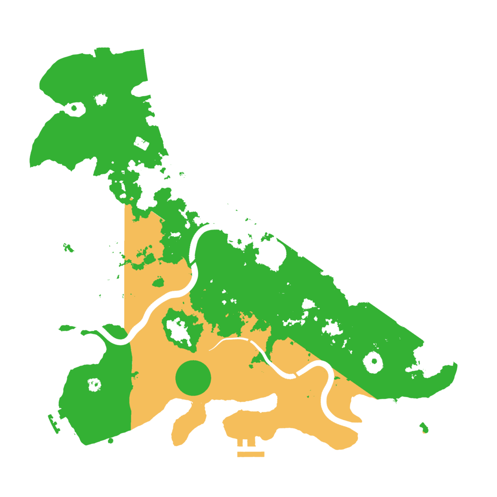Biome Rust Map: Procedural Map, Size: 3700, Seed: 415073731