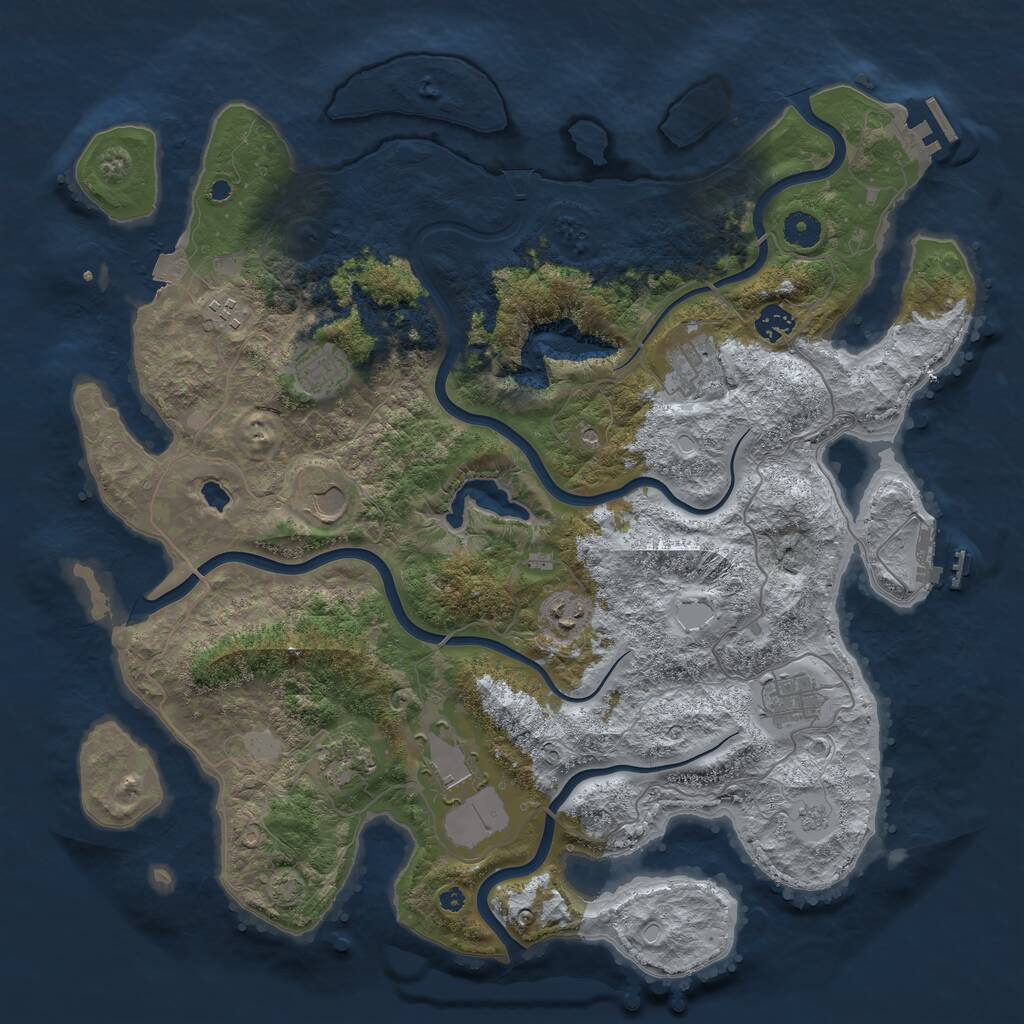 Rust Map: Procedural Map, Size: 4200, Seed: 1769511349, 15 Monuments