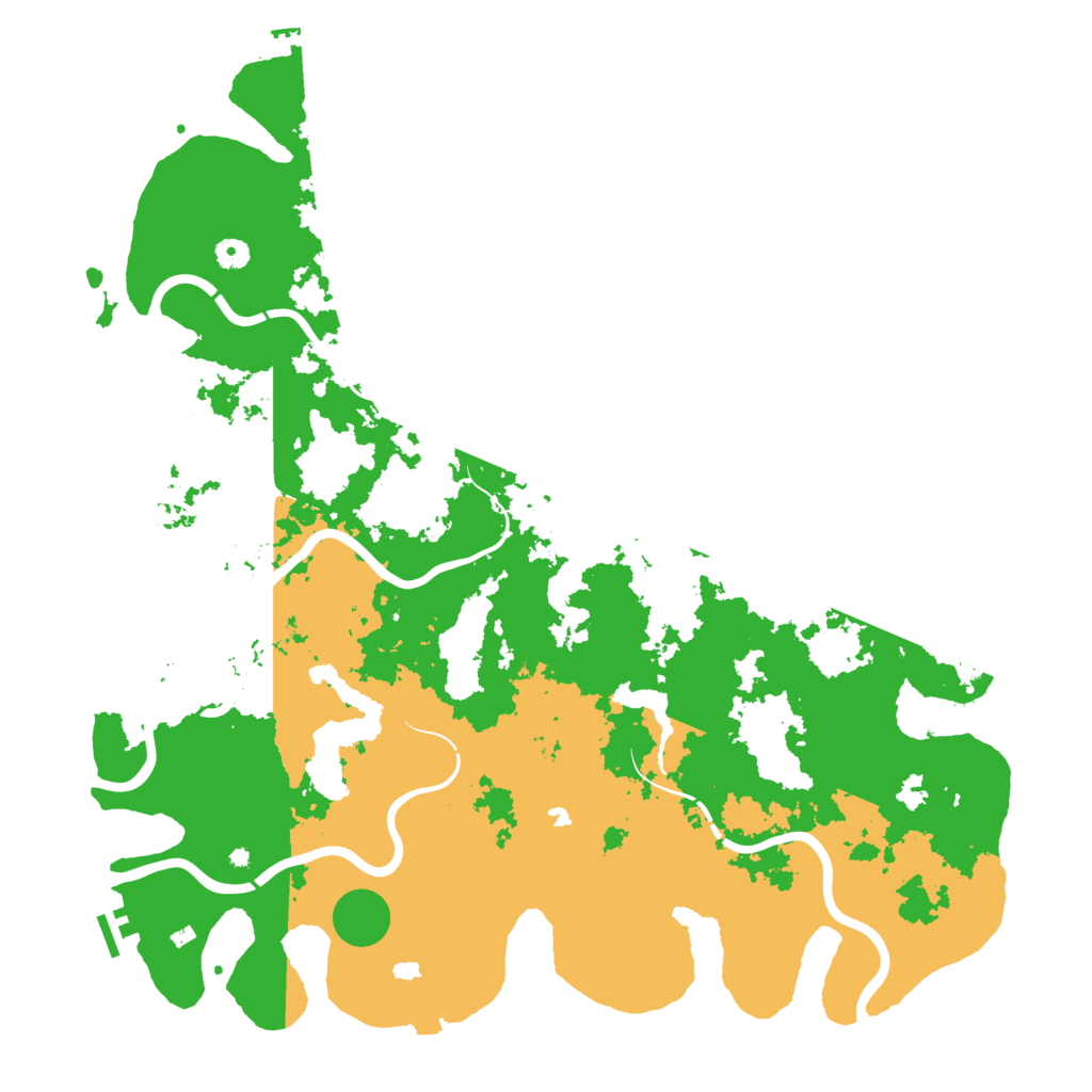 Biome Rust Map: Procedural Map, Size: 5000, Seed: 68956