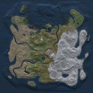 Thumbnail Rust Map: Procedural Map, Size: 4000, Seed: 1299044800, 14 Monuments