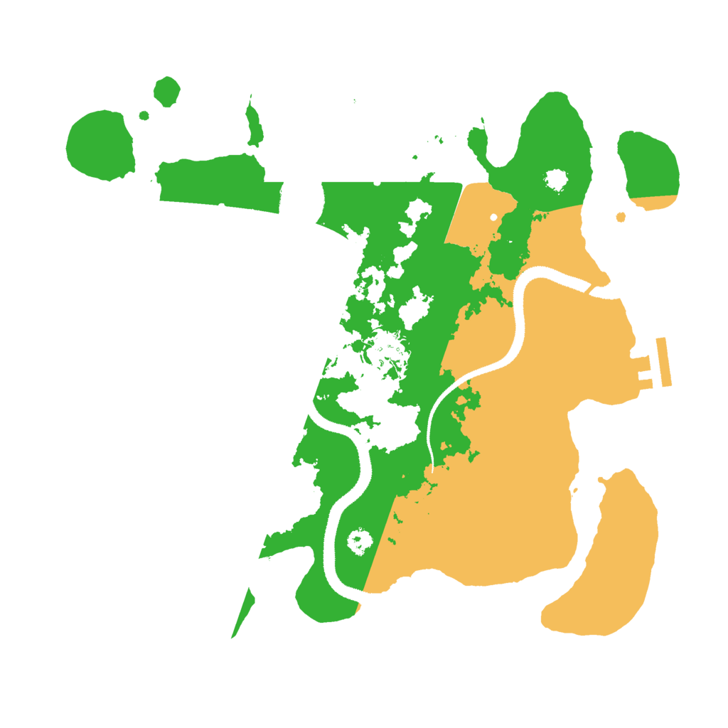 Biome Rust Map: Procedural Map, Size: 3000, Seed: 32462