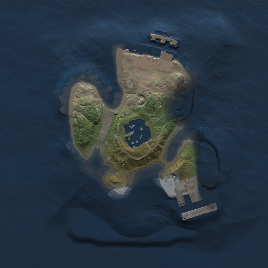 Rust Map: Procedural Map, Size: 1500, Seed: 1183262148, 4 Monuments