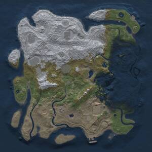 Thumbnail Rust Map: Procedural Map, Size: 4250, Seed: 403861, 16 Monuments