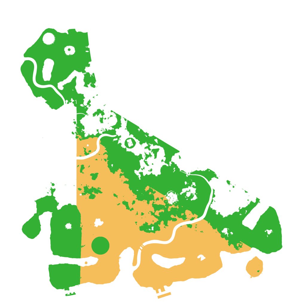 Biome Rust Map: Procedural Map, Size: 4500, Seed: 13381