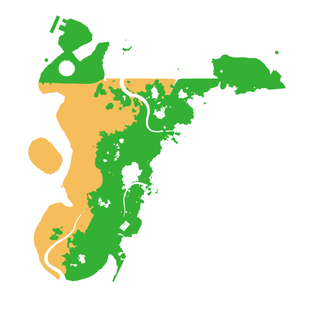 Biome Rust Map: Procedural Map, Size: 3500, Seed: 1225610747