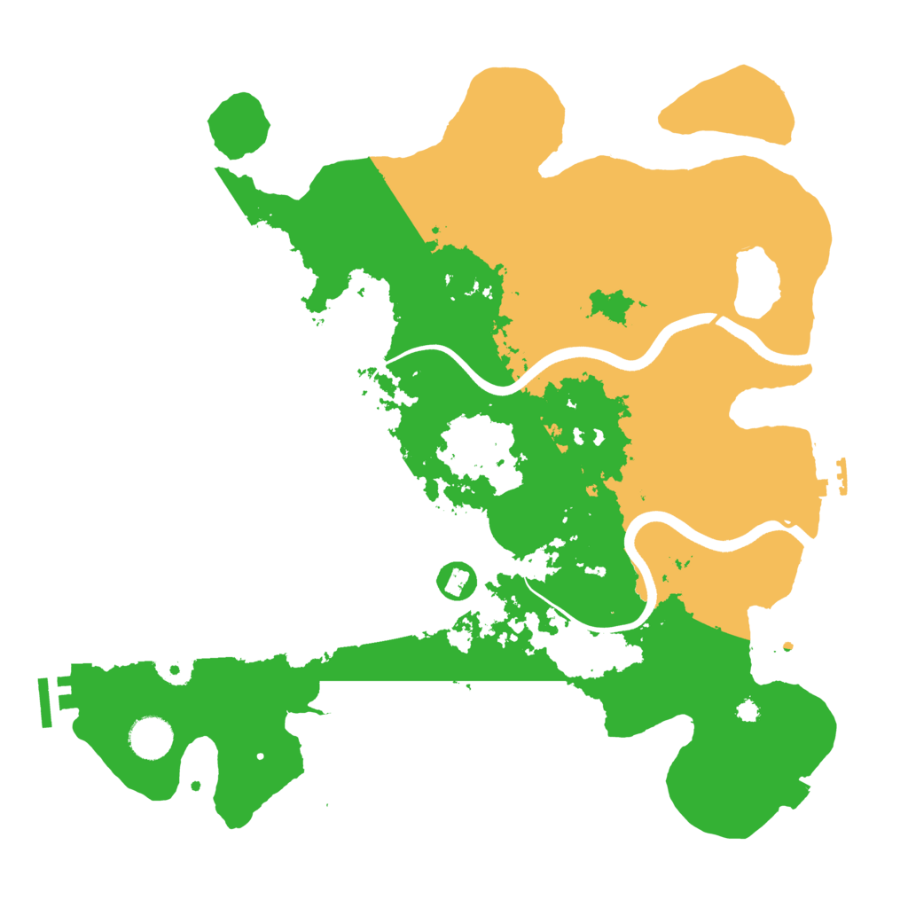 Biome Rust Map: Procedural Map, Size: 3700, Seed: 1308550825