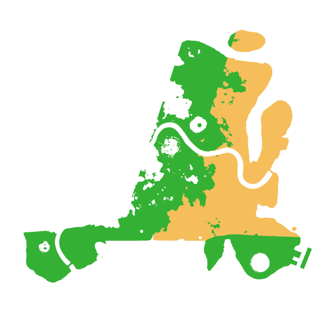 Biome Rust Map: Procedural Map, Size: 3000, Seed: 33318