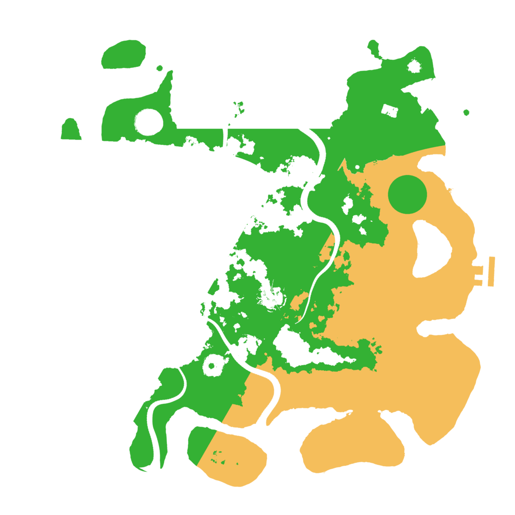 Biome Rust Map: Procedural Map, Size: 3500, Seed: 282074404