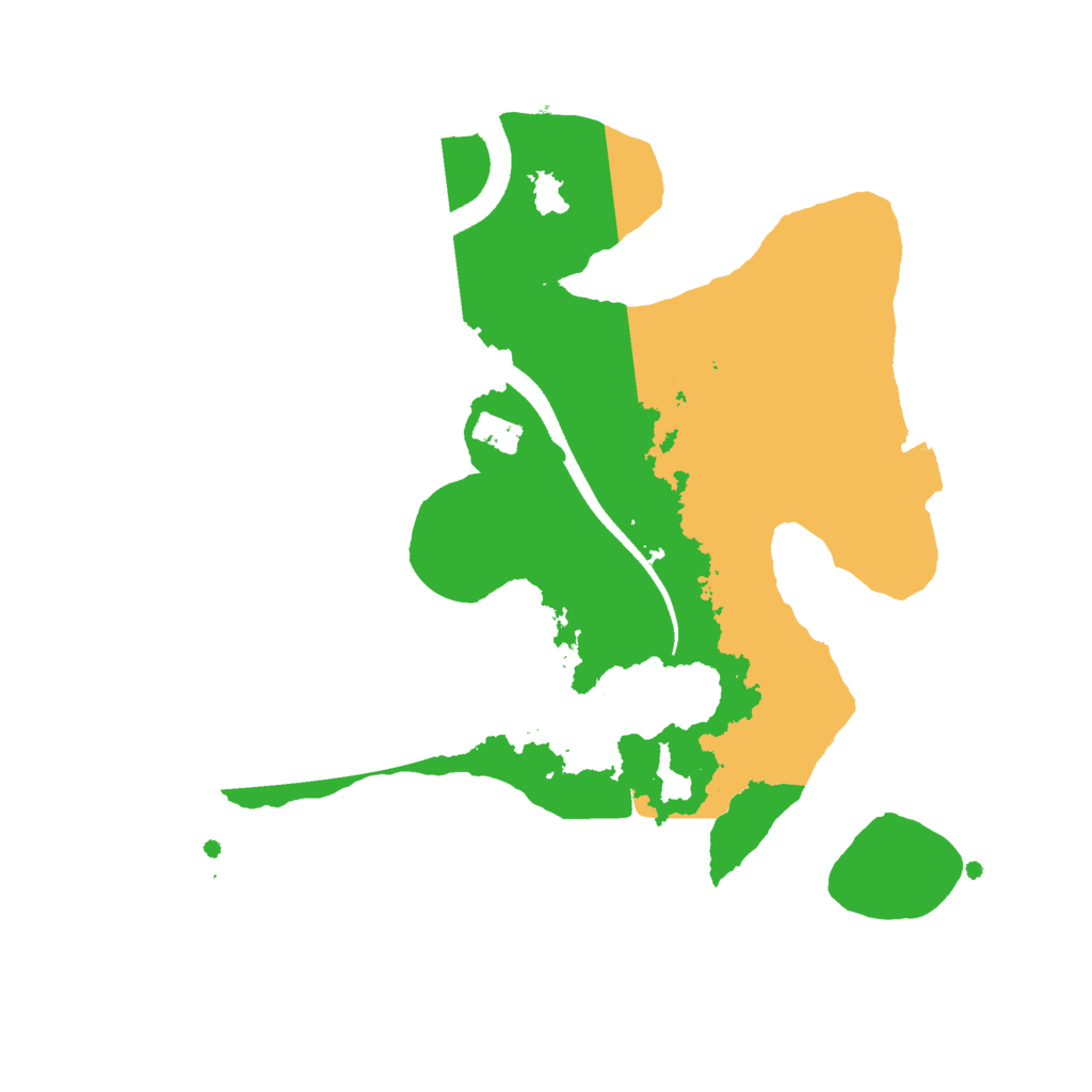 Biome Rust Map: Procedural Map, Size: 2500, Seed: 1855291688