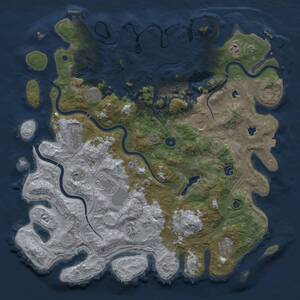 Thumbnail Rust Map: Procedural Map, Size: 4500, Seed: 79670247, 15 Monuments