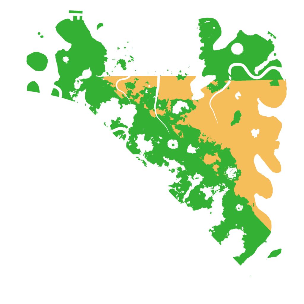 Biome Rust Map: Procedural Map, Size: 4500, Seed: 79670247