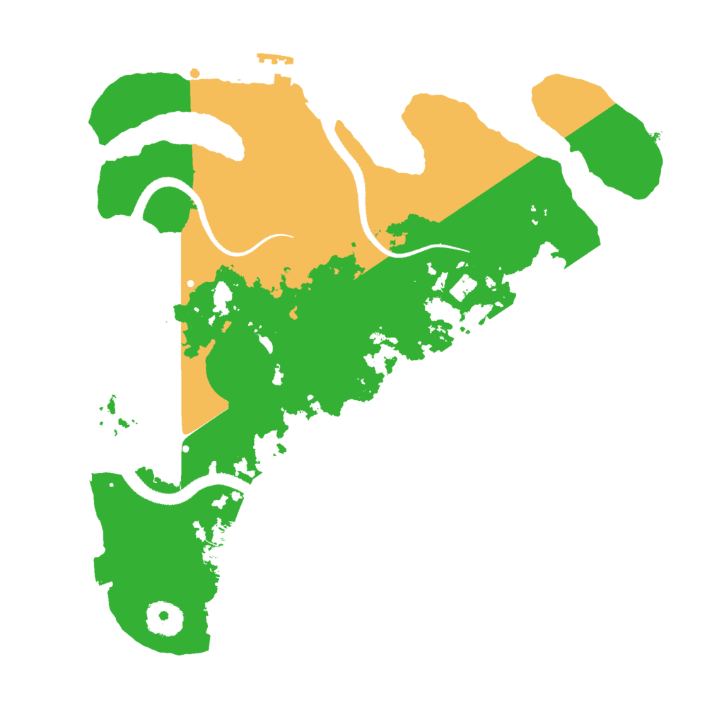 Biome Rust Map: Procedural Map, Size: 3000, Seed: 20260713