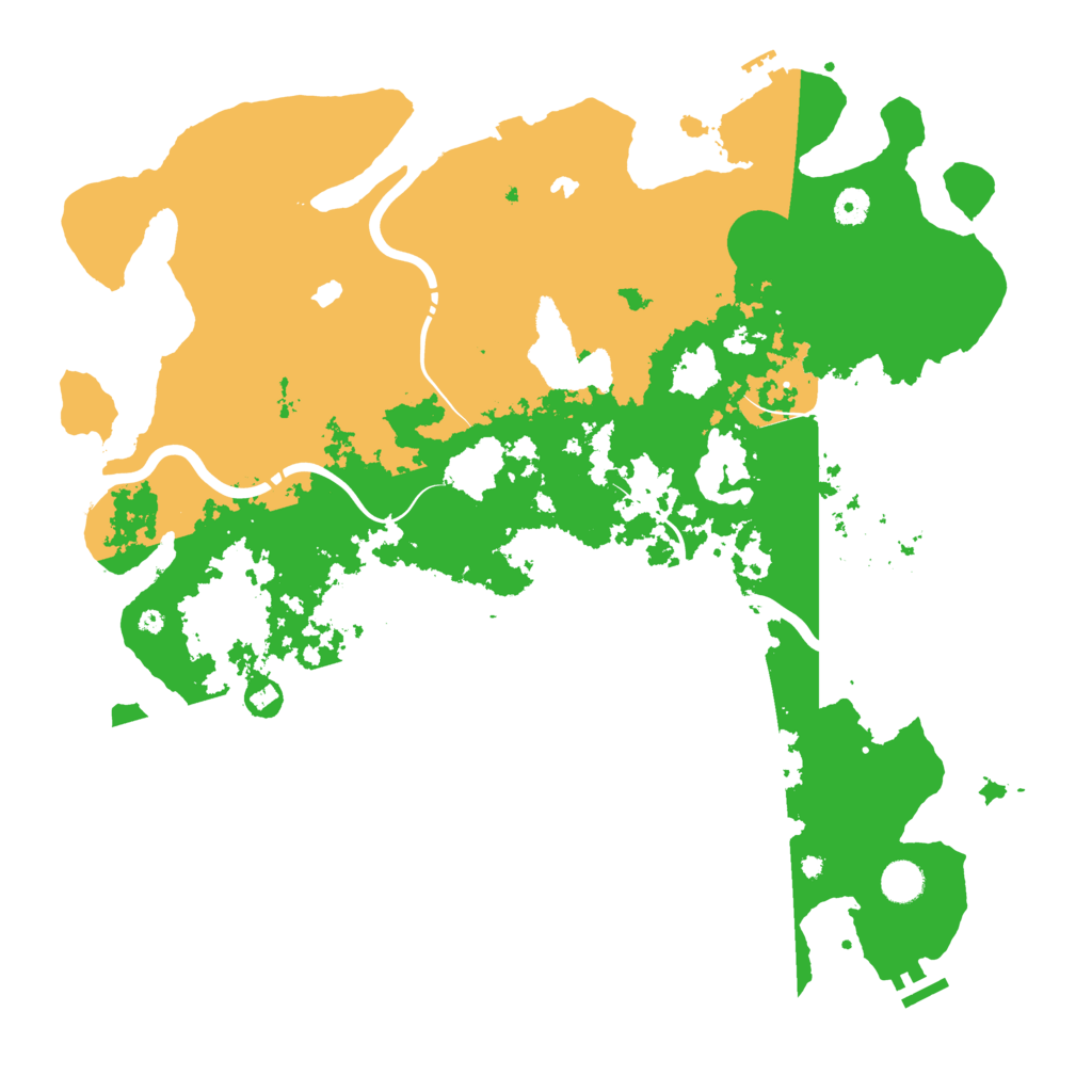 Biome Rust Map: Procedural Map, Size: 4500, Seed: 1367187668