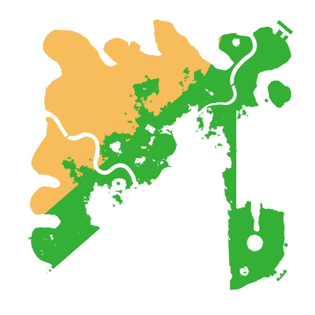 Biome Rust Map: Procedural Map, Size: 3500, Seed: 1505005035