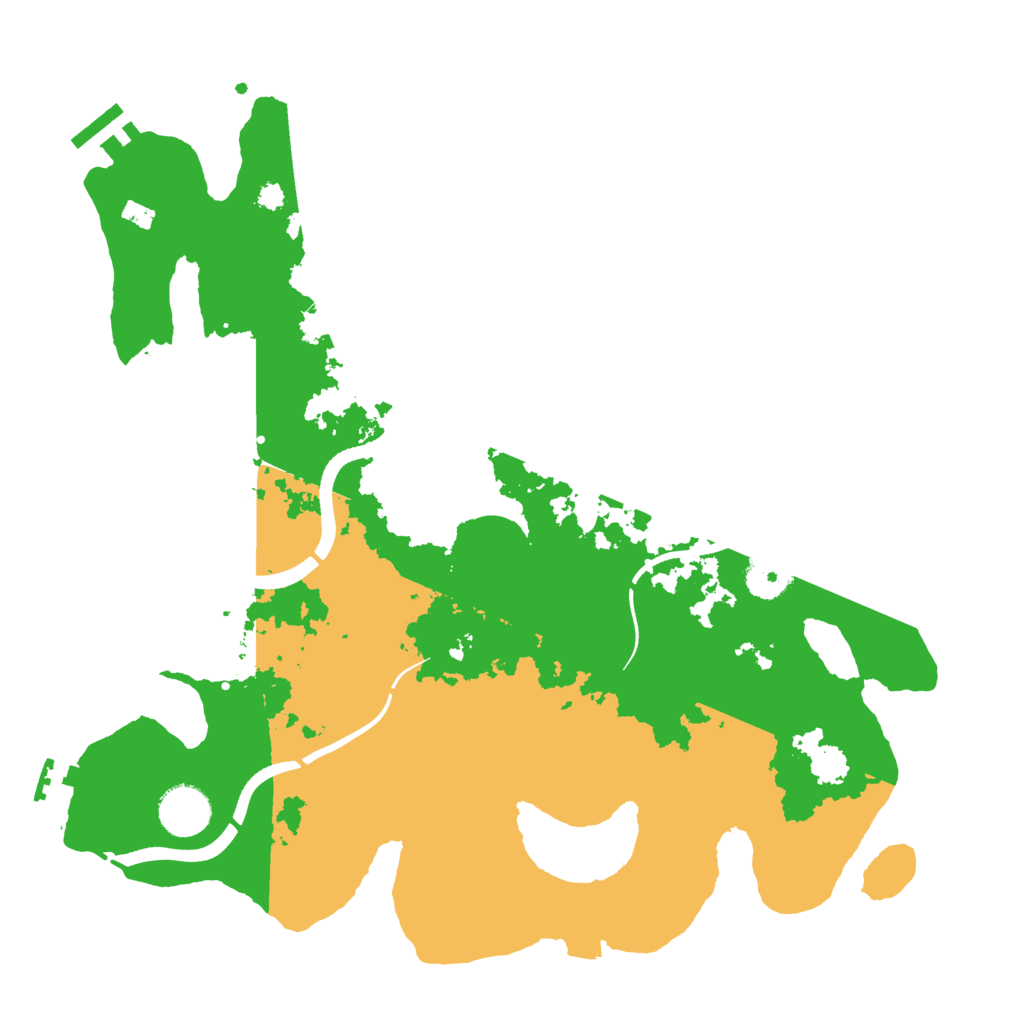 Biome Rust Map: Procedural Map, Size: 3500, Seed: 5111122