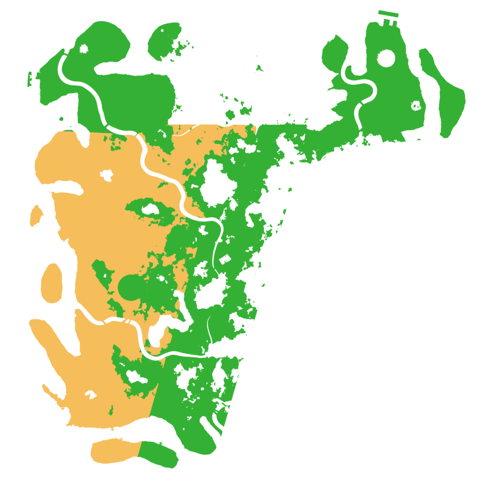Biome Rust Map: Procedural Map, Size: 5000, Seed: 1530007119
