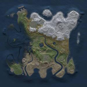 Thumbnail Rust Map: Procedural Map, Size: 3000, Seed: 4471826, 11 Monuments