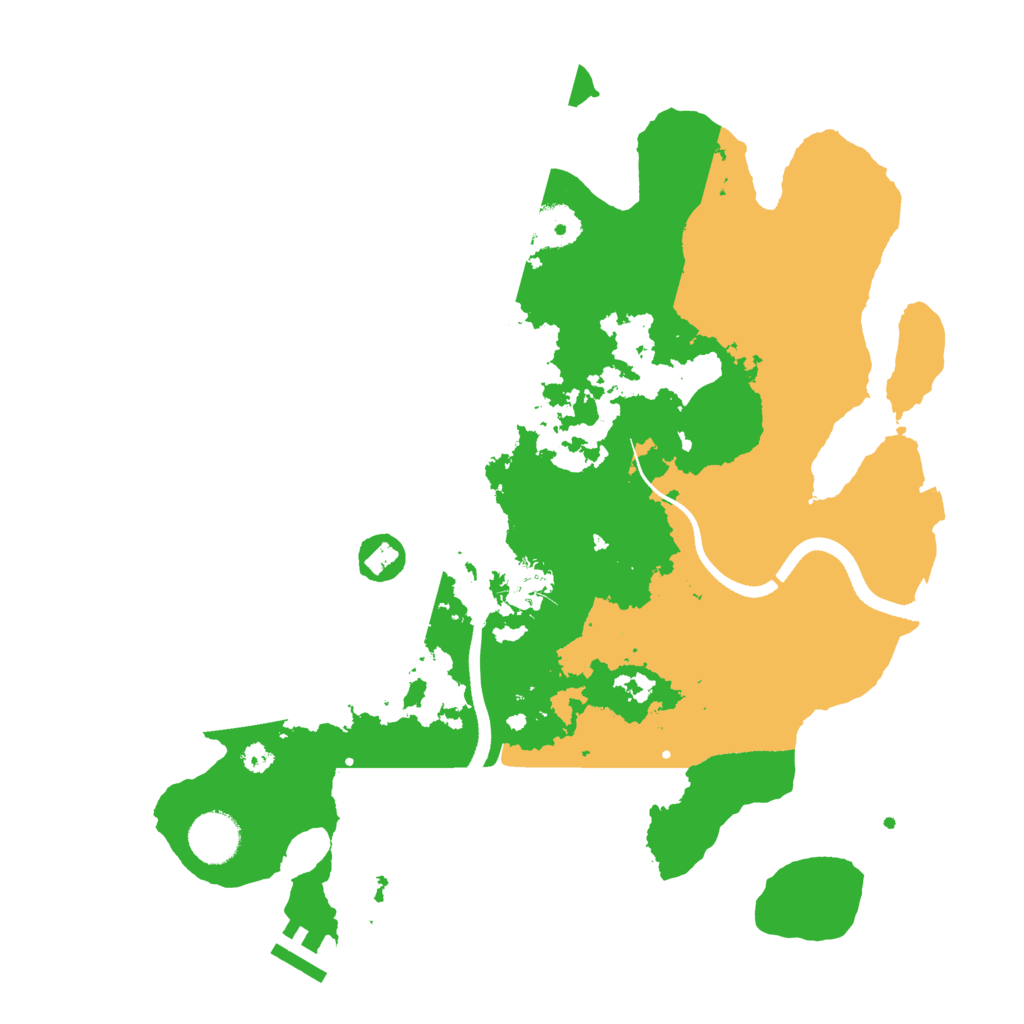 Biome Rust Map: Procedural Map, Size: 3500, Seed: 1109825630