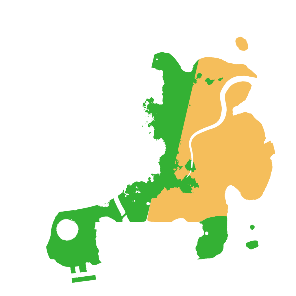 Biome Rust Map: Procedural Map, Size: 2500, Seed: 1797980199