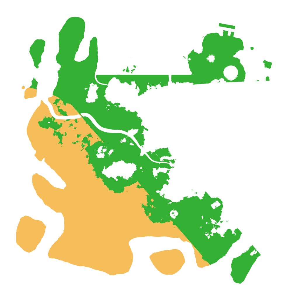 Biome Rust Map: Procedural Map, Size: 3700, Seed: 564463338