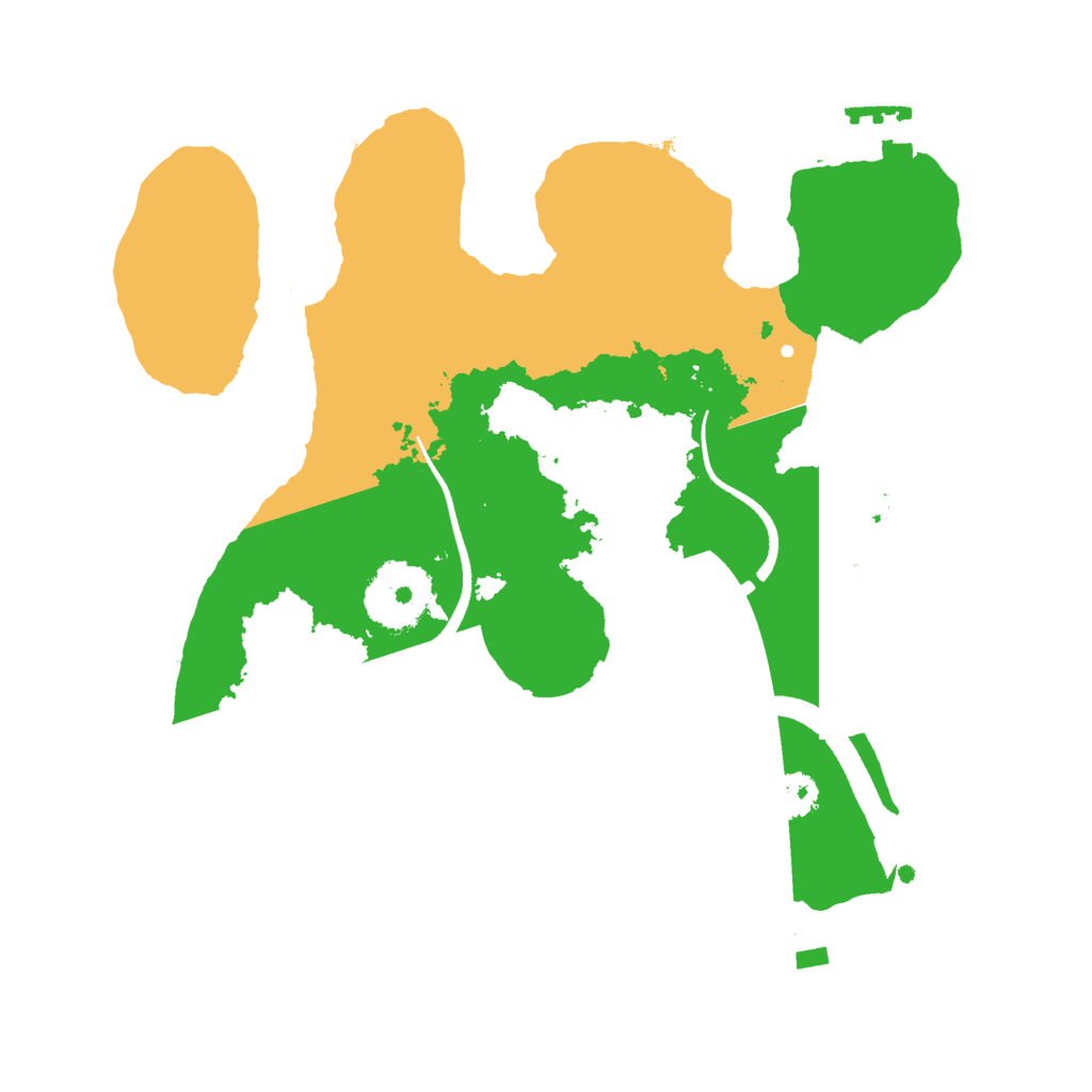 Biome Rust Map: Procedural Map, Size: 2500, Seed: 1959911951