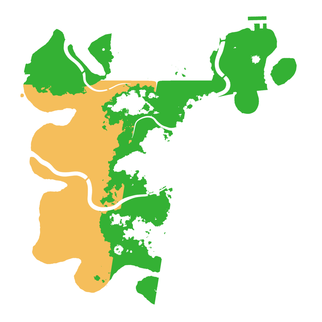 Biome Rust Map: Procedural Map, Size: 3500, Seed: 213108