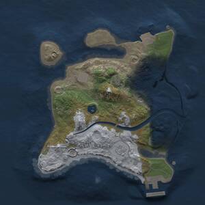 Thumbnail Rust Map: Procedural Map, Size: 2200, Seed: 1289787256, 5 Monuments