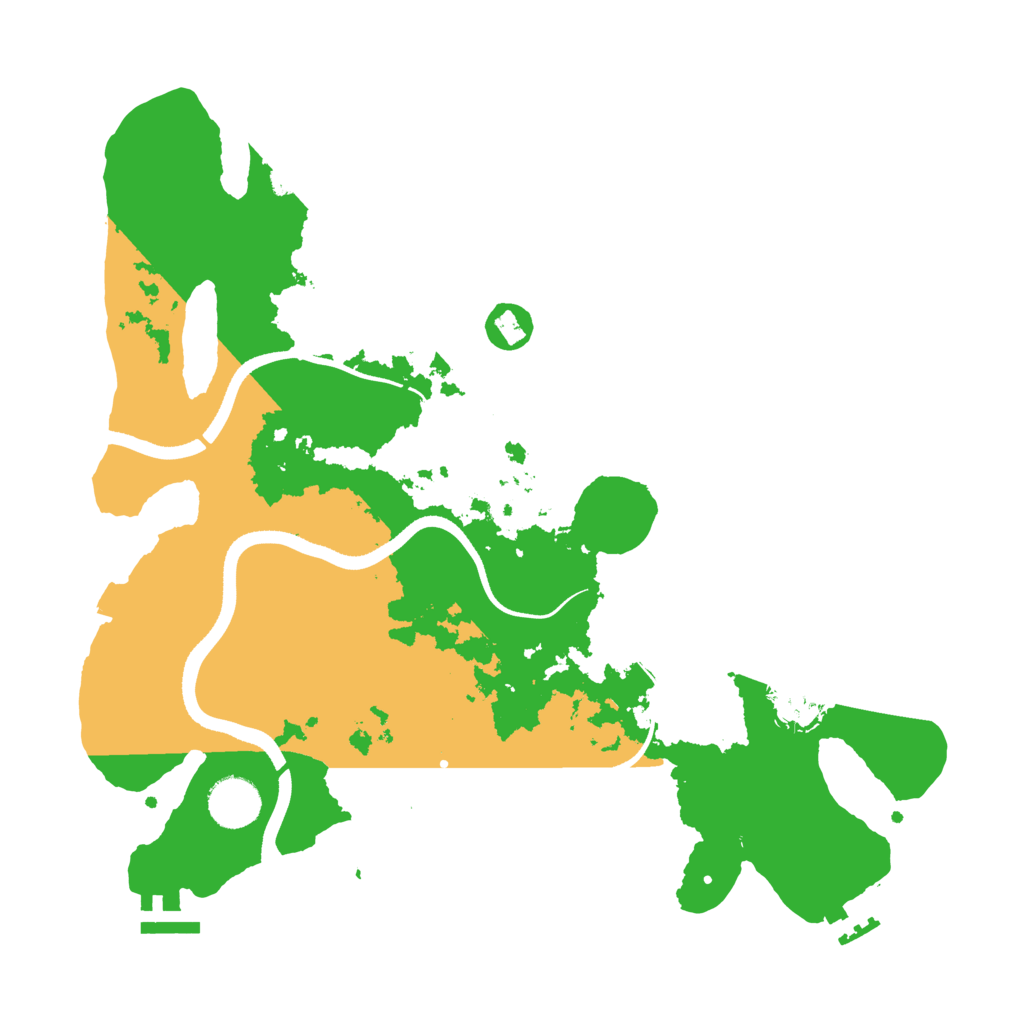 Biome Rust Map: Procedural Map, Size: 3500, Seed: 1360865815