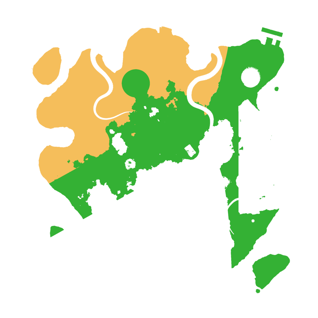 Biome Rust Map: Procedural Map, Size: 3000, Seed: 1264647894