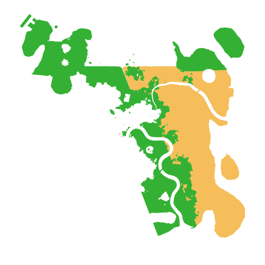 Biome Rust Map: Procedural Map, Size: 3500, Seed: 1045946268