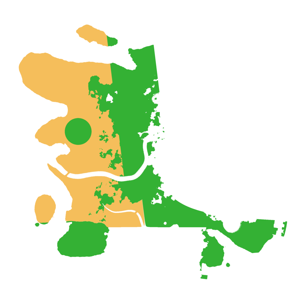 Biome Rust Map: Procedural Map, Size: 3000, Seed: 287942668