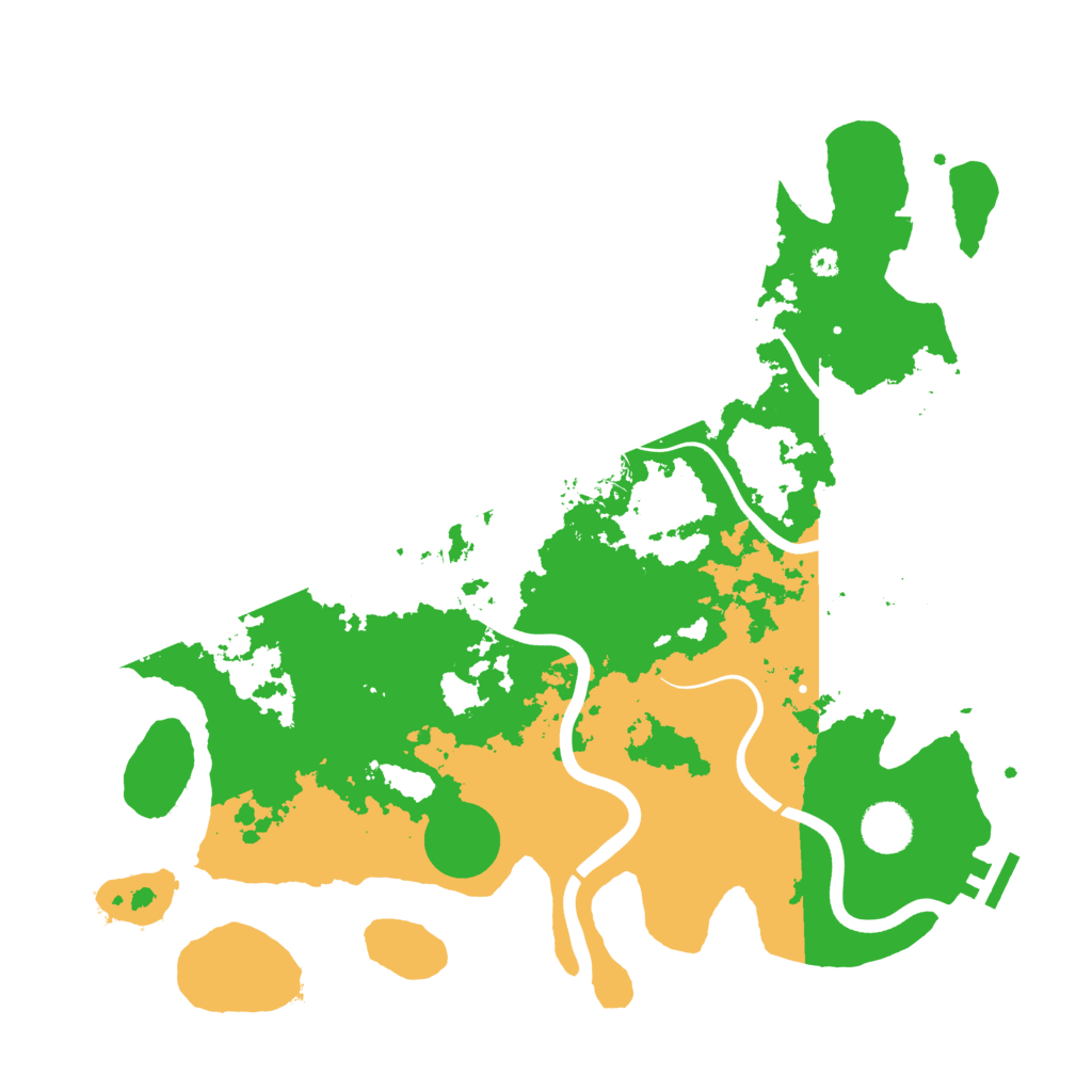 Biome Rust Map: Procedural Map, Size: 3800, Seed: 1537005050