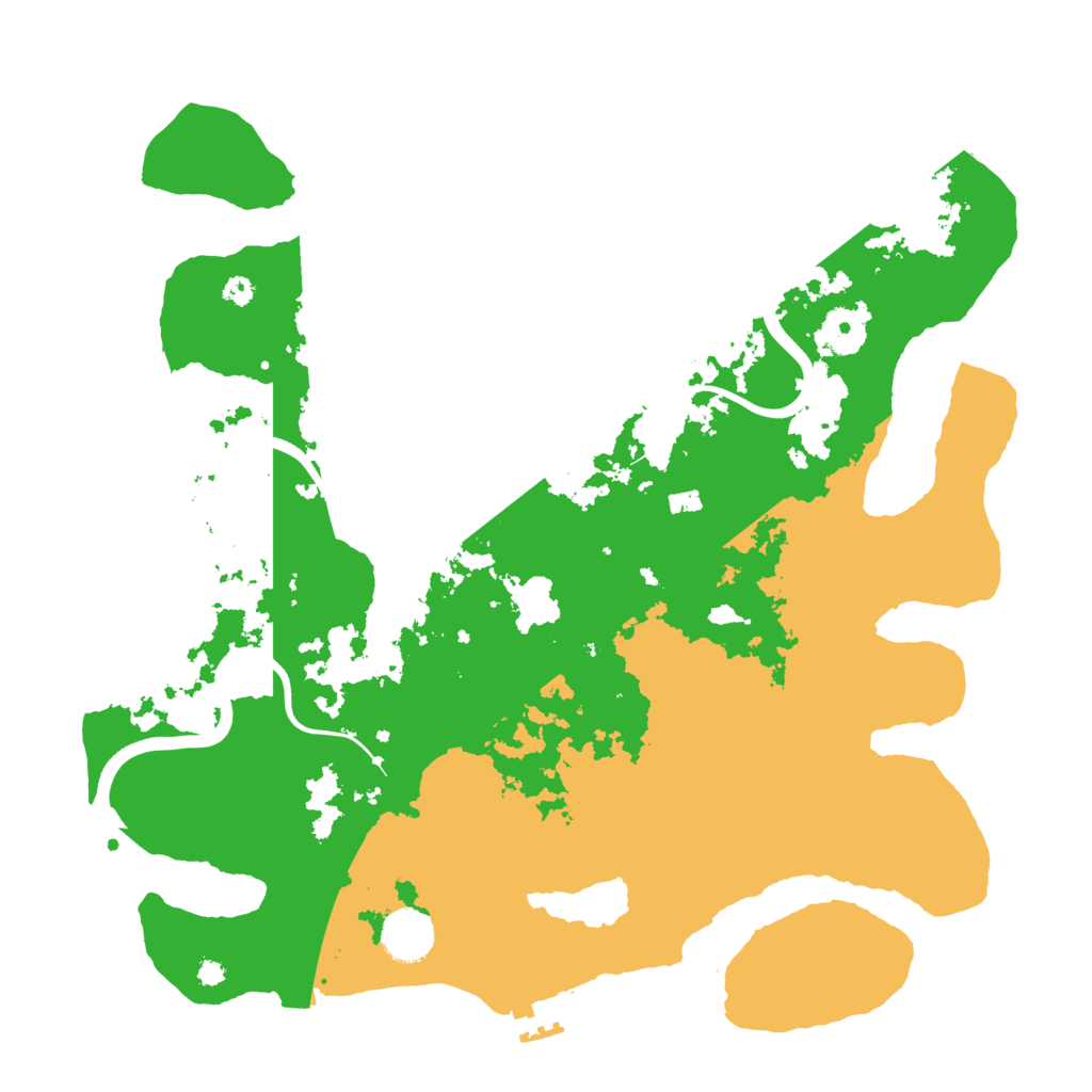 Biome Rust Map: Procedural Map, Size: 3700, Seed: 593489358
