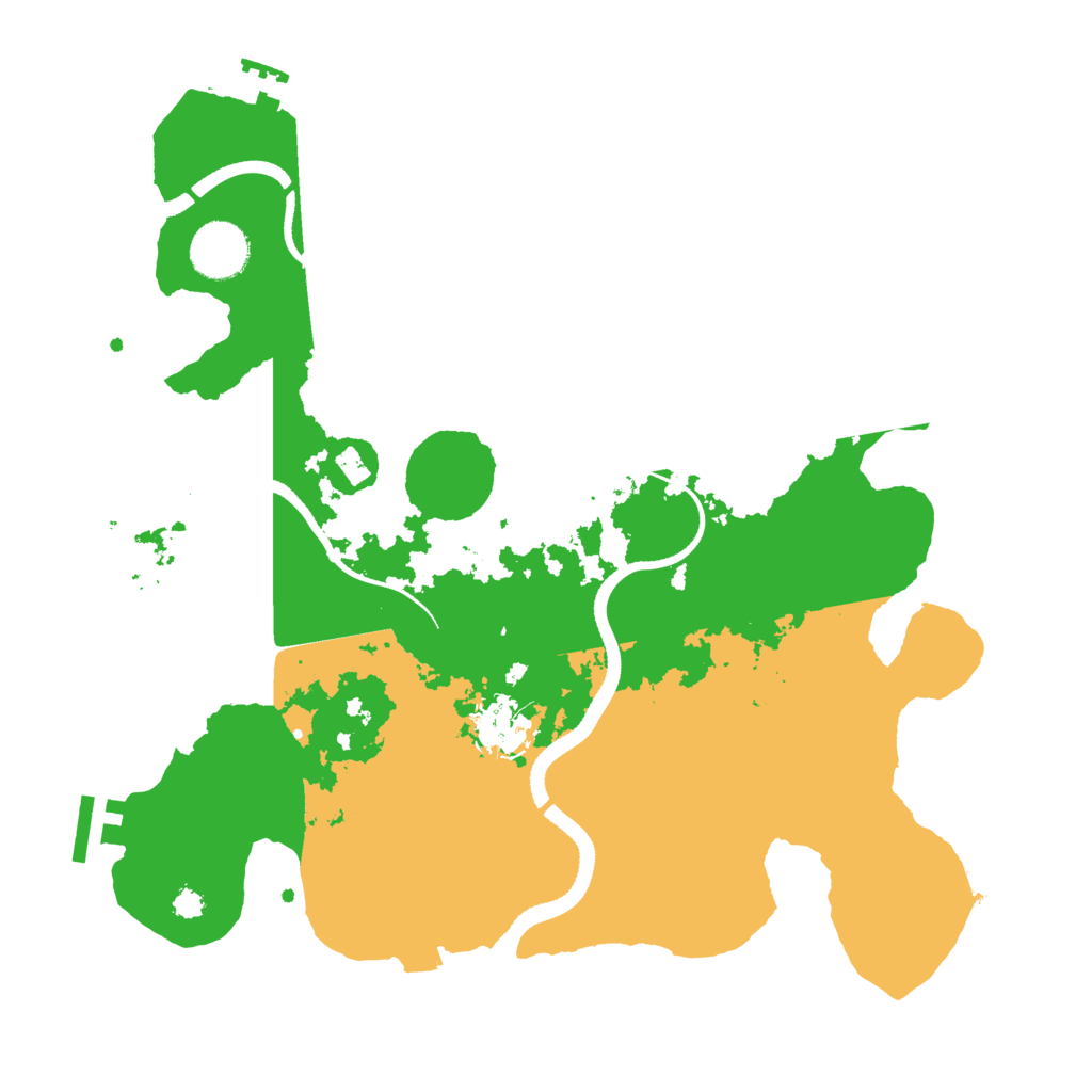 Biome Rust Map: Procedural Map, Size: 3300, Seed: 1157443501