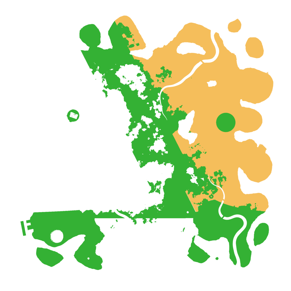 Biome Rust Map: Procedural Map, Size: 4000, Seed: 54600