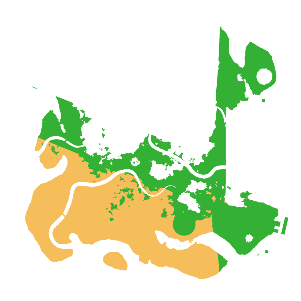 Biome Rust Map: Procedural Map, Size: 3500, Seed: 2077667852