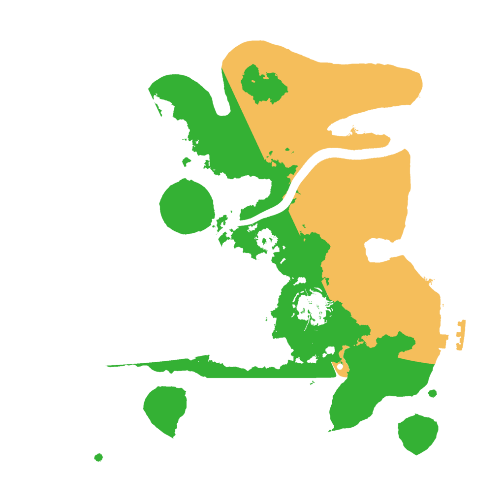 Biome Rust Map: Procedural Map, Size: 2500, Seed: 315335444